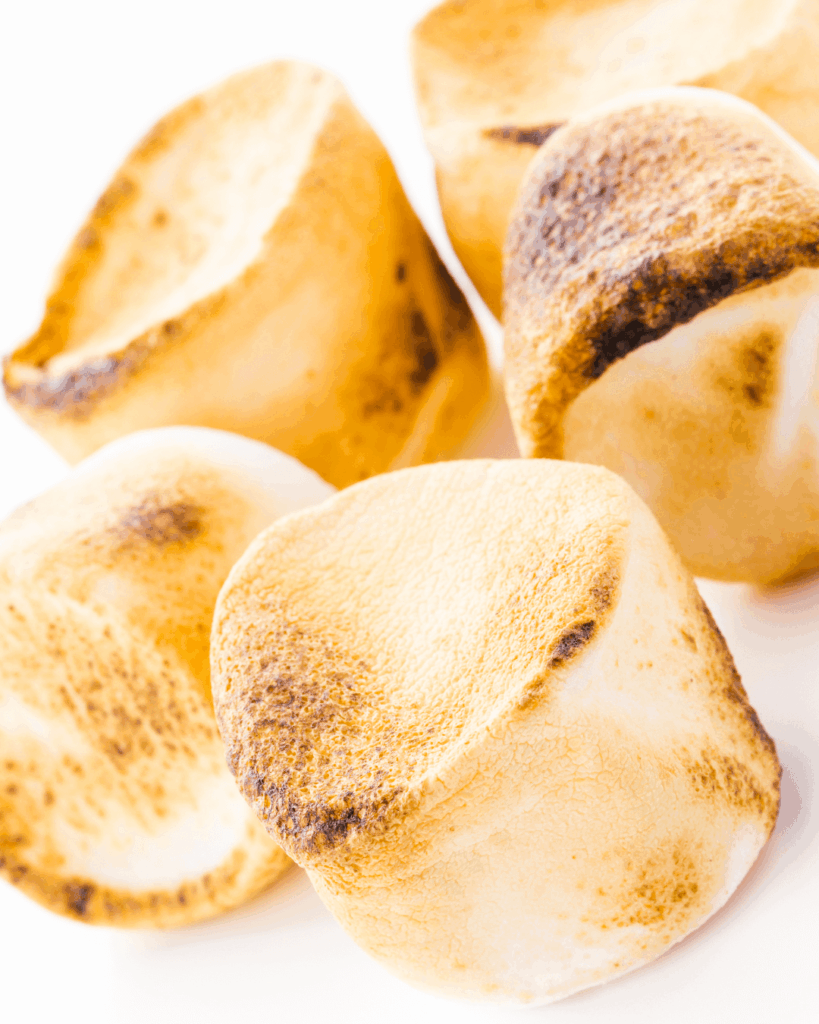 Golden brown roasted marshmallows